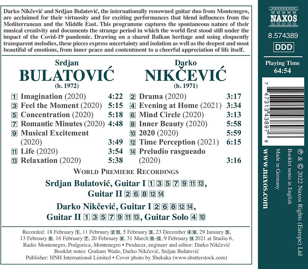 Fühle den Moment [Srdjan Bulatovi?; Darko Nik?evi?] [Naxos: 8574389] [Audio CD]