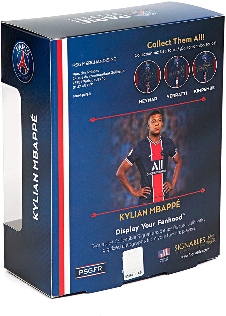 PARIS SAINT GERMAIN - Kylian Mbappe Signables (4 inches Diameter)