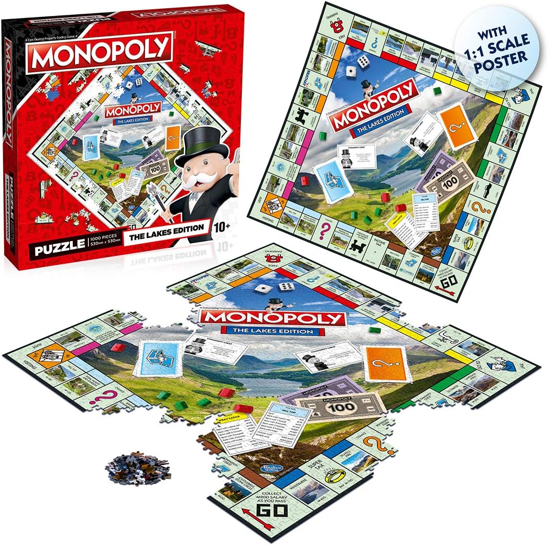 Das Lakes Monopoly 1000-teiliges Puzzlespiel