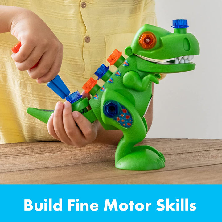 Learning Resources Design &amp; Drill T-Rex Dinosaurier Zerlegbares Spielzeug mit 12 Teilen &amp;