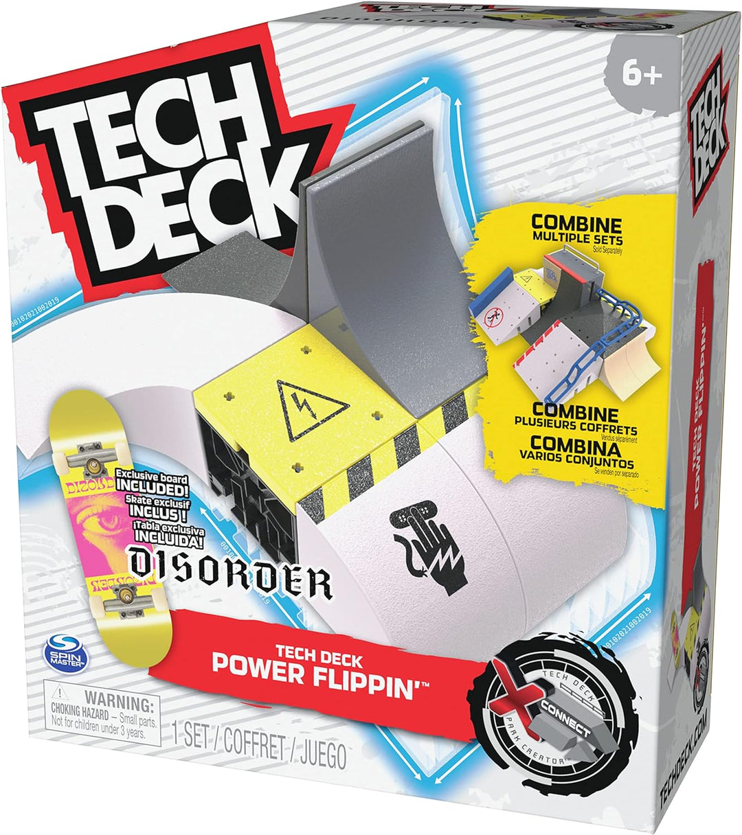 Tech Deck, Power Flippin, X-Connect Park Creator, anpassbarer und baubarer Widder