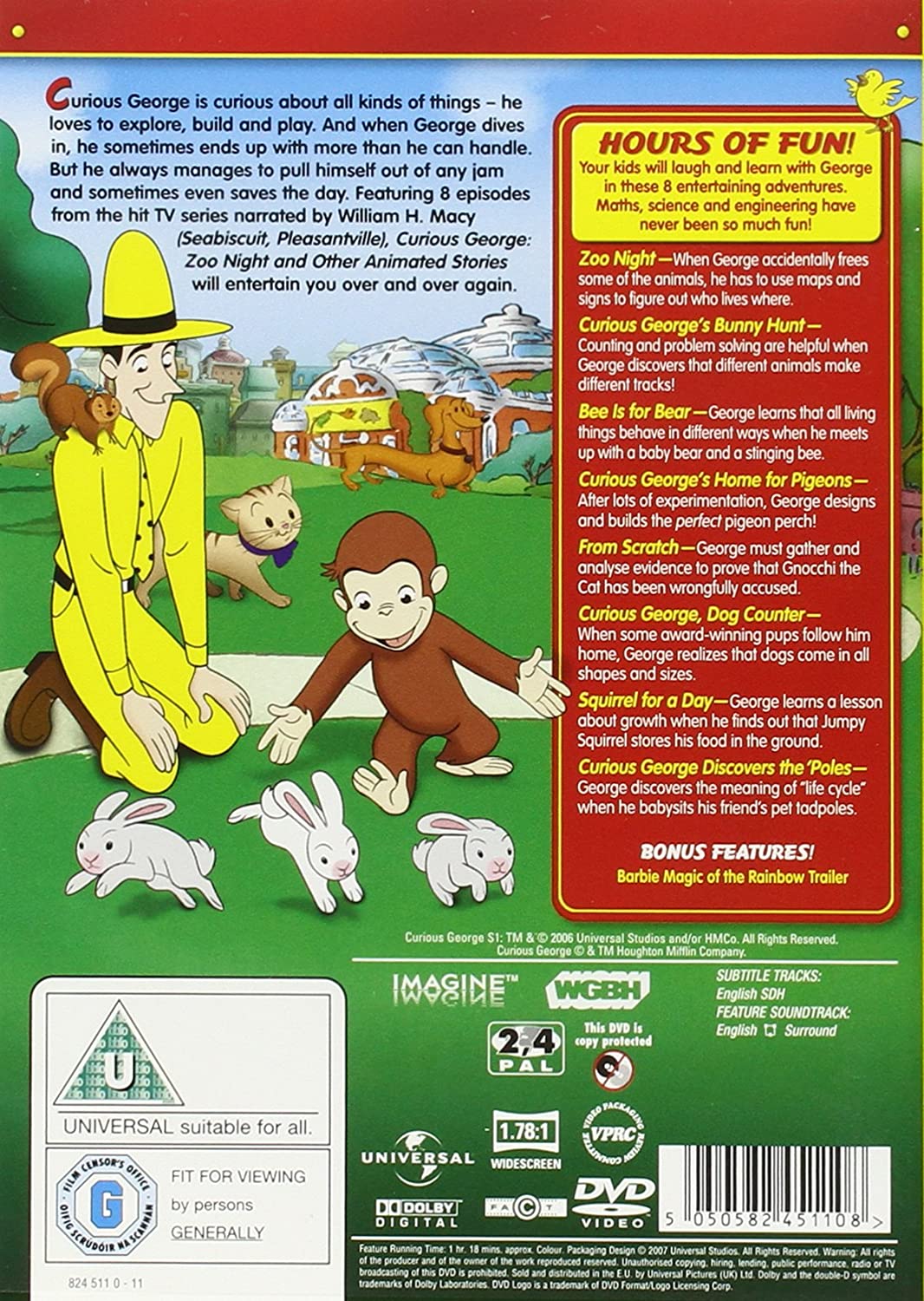 Curious George: Zoo Night And Other Animal Stories – Animation/Familie [DVD]