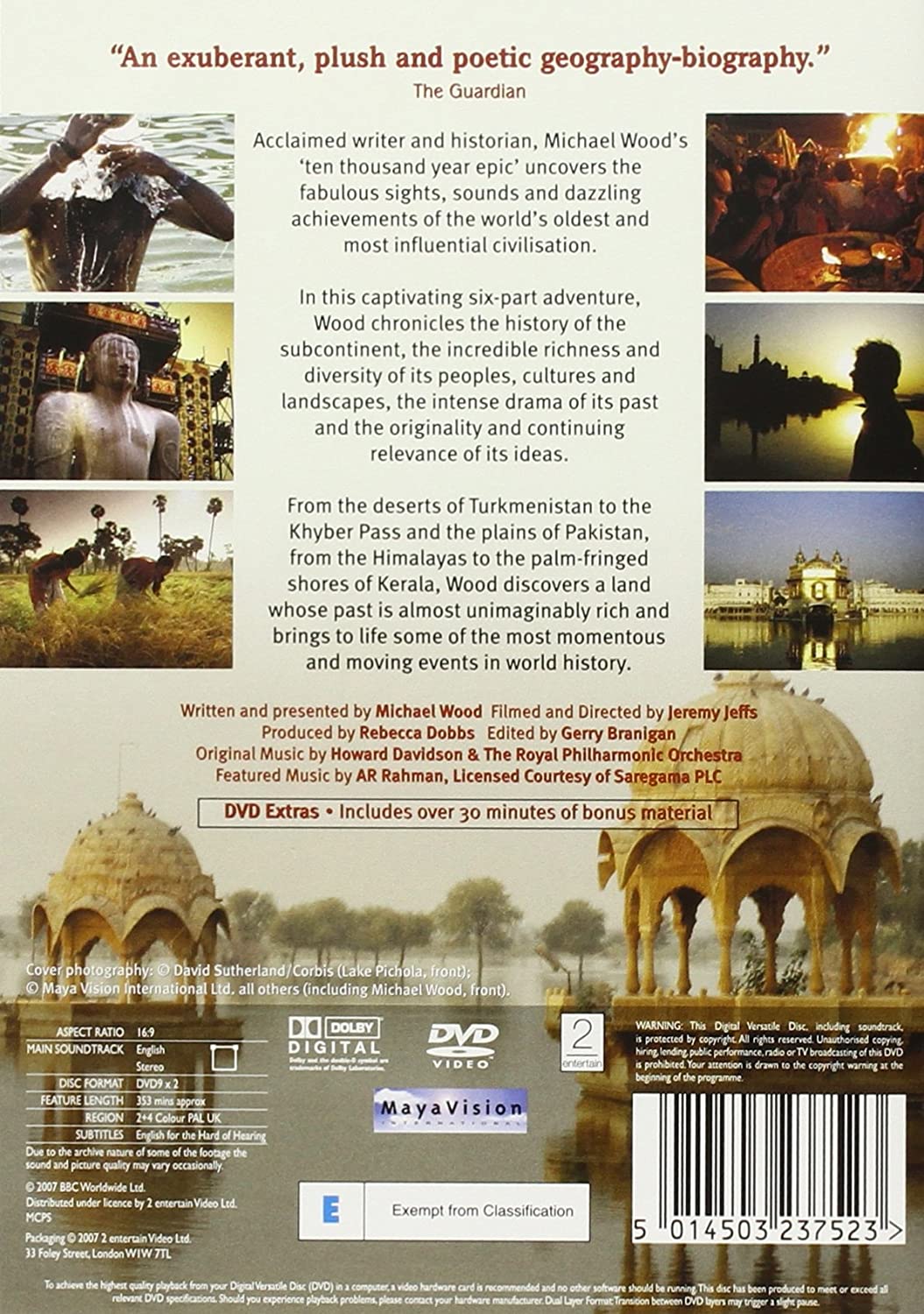 Die Geschichte Indiens mit Michael Wood: Komplette BBC-Serie – Dokumentarfilm [DVD]