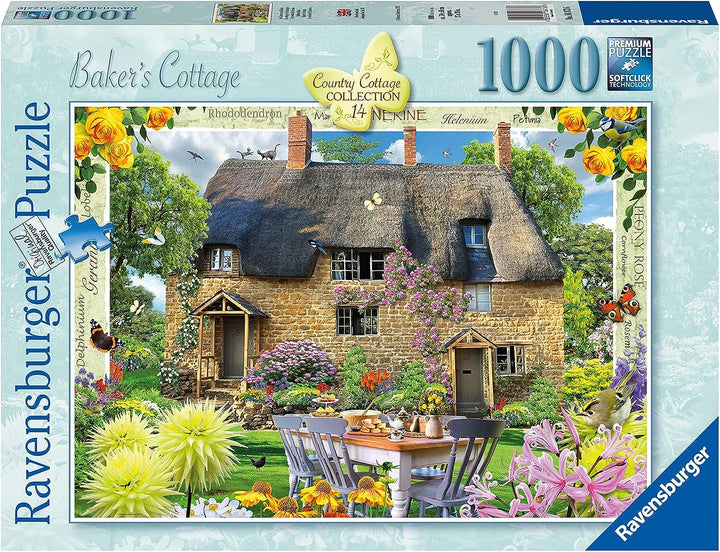 Ravensburger Country Cottage Nr. 14 - Baker's Cottage 1000-teiliges Puzzle f