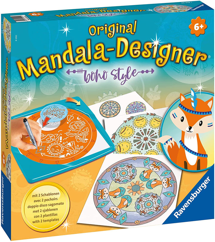 Ravensburger Midi Designer Boho Style 20019, Lernen Kinder ab 6 Jahren, Zeichnen