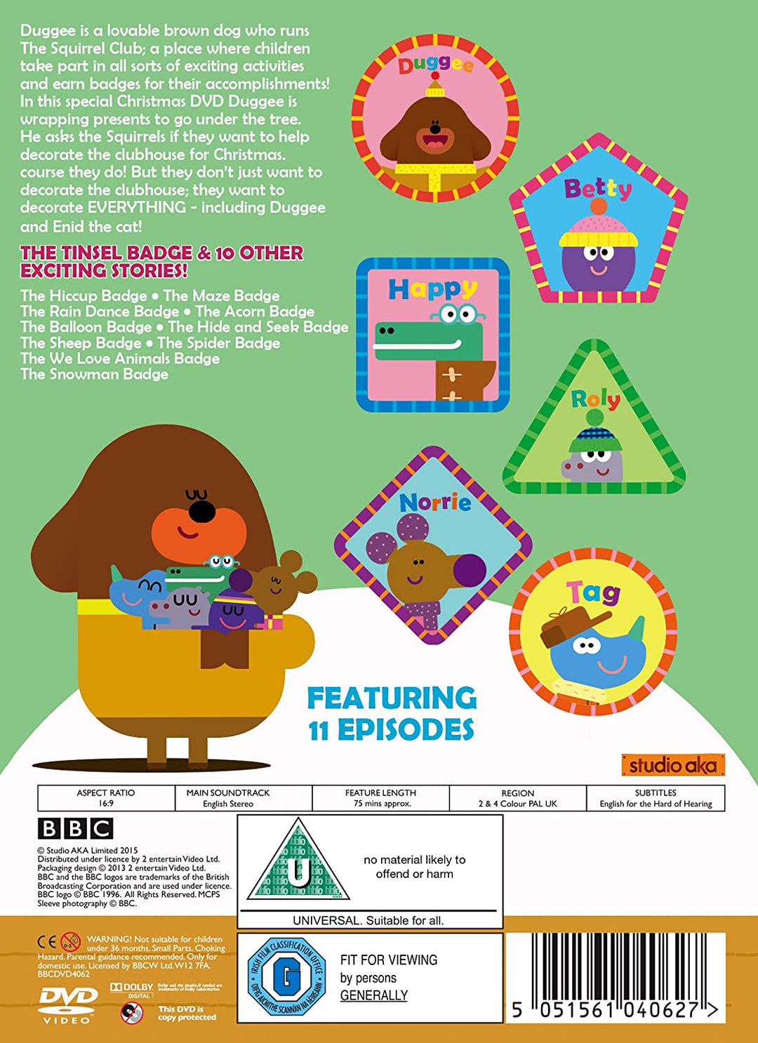 Hey Duggee – The Tinsel Badge &amp; Other Stories [2015] – Vorschule [DVD]