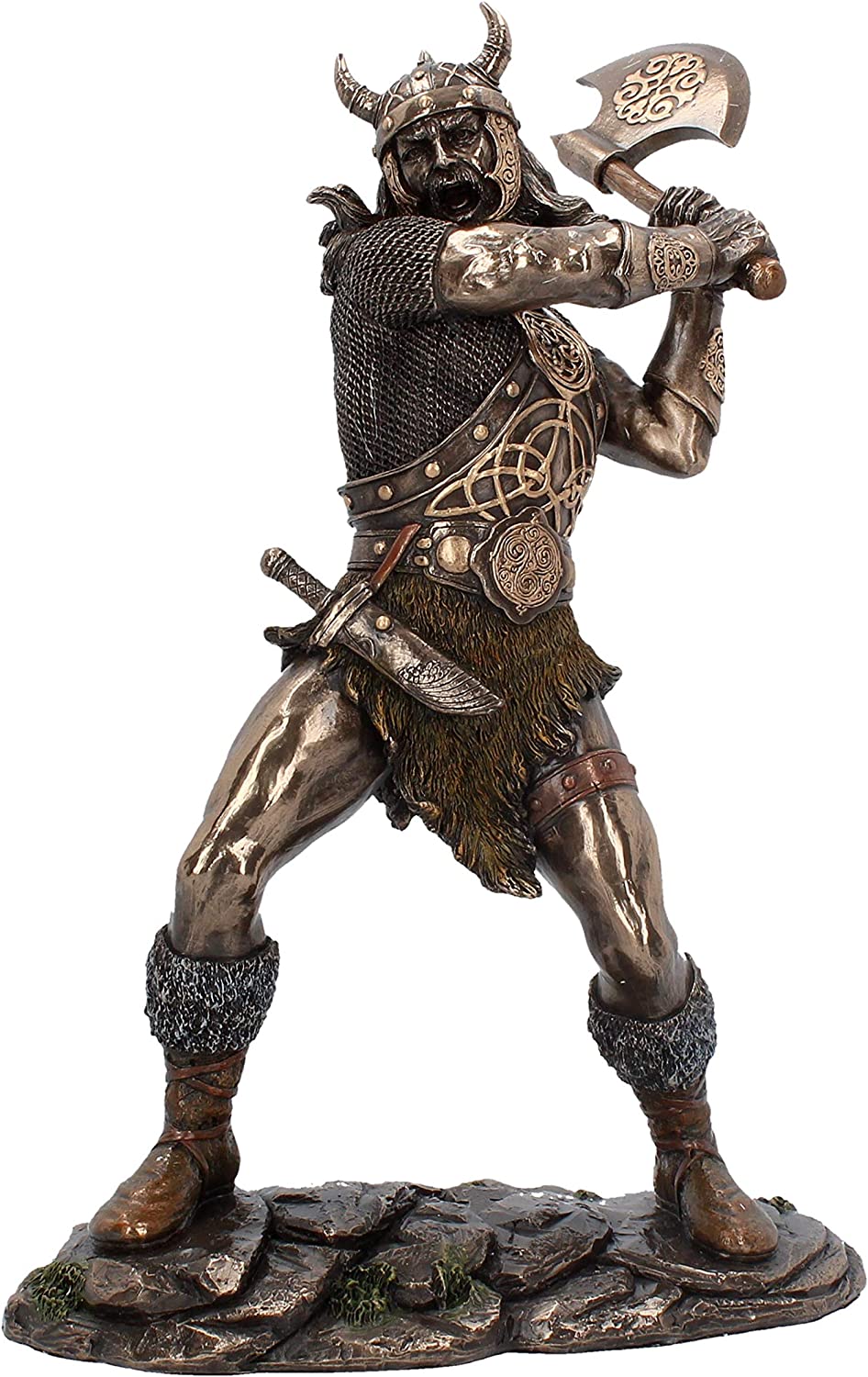 Nemesis Now Berserker-Figur, 28,5 cm, Bronze, Kunstharz