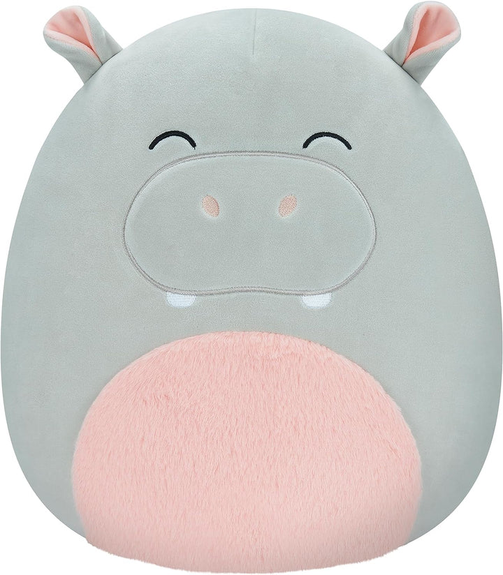 Squishmallows SQCR04133 Harrison – Graues Nilpferd, 30,5 cm