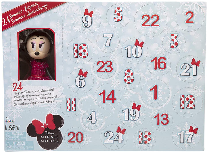 Neckip 215714 Minnie Mouse Advent Calendar 24 Day Holiday Theme