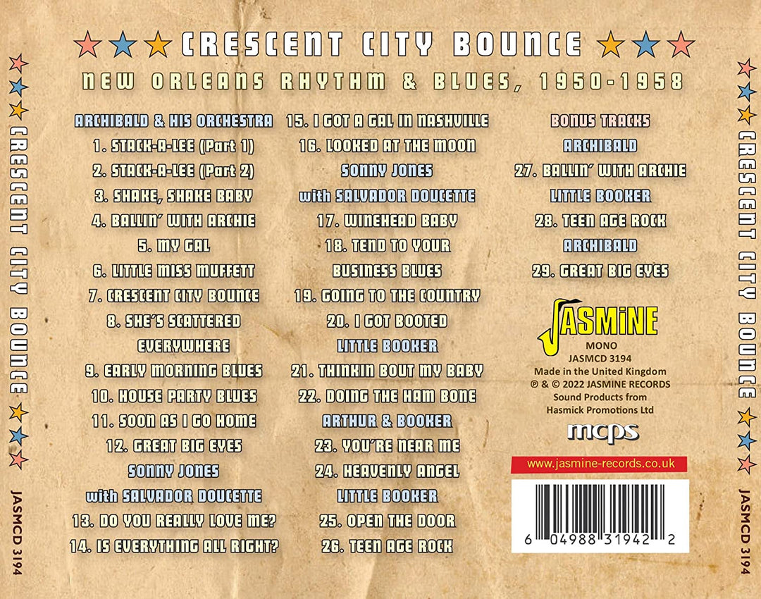 Crescent City Bounce - New Orleans R&B 1950-1958 [Audio CD]