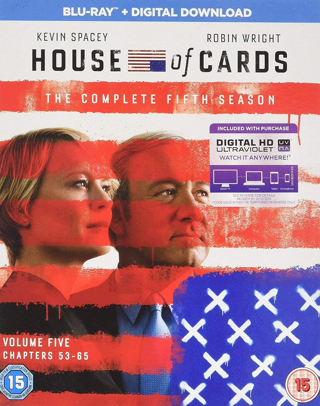 House Of Cards: Die komplette fünfte Staffel [Region Free] – Drama [Blu-Ray]