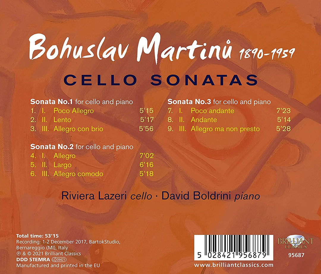 Martin: Cellosonaten [Audio-CD]