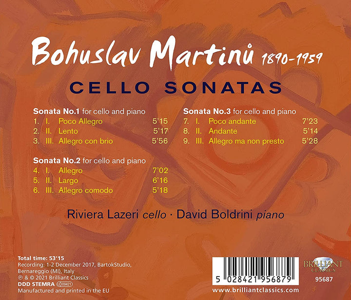 Martin: Cellosonaten [Audio-CD]