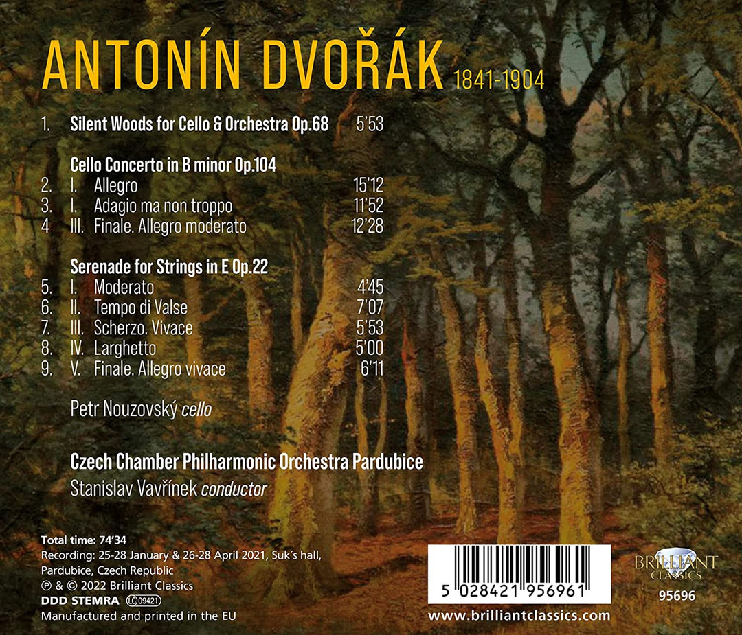 Dvorak: Silent Woods, Cellokonzert [Audio CD]