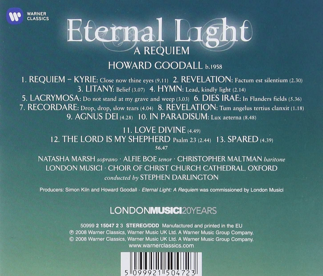 Howard Goodall – Eternal Light – Ein Requiem [Audio-CD]