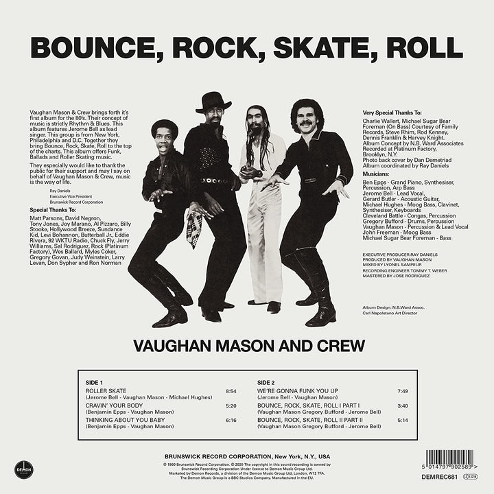 Vaughan Mason &amp; Crew – Bounce, Rock, Skate, Roll (140g schwarzes Vinyl) [VINYL]