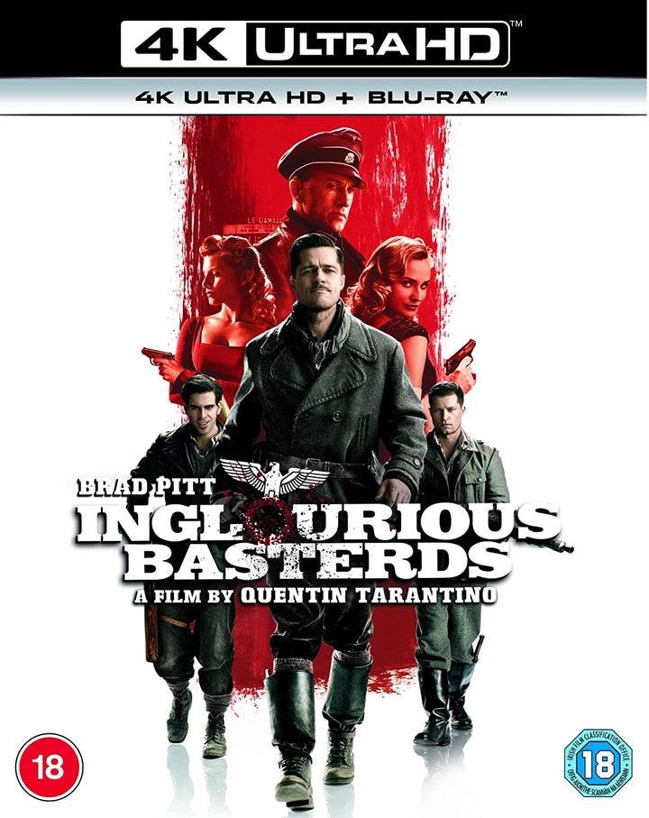 Inglourious Basterds [4K Ultra HD] [2009] [Region Free] – Krieg/Action [Blu-ray]