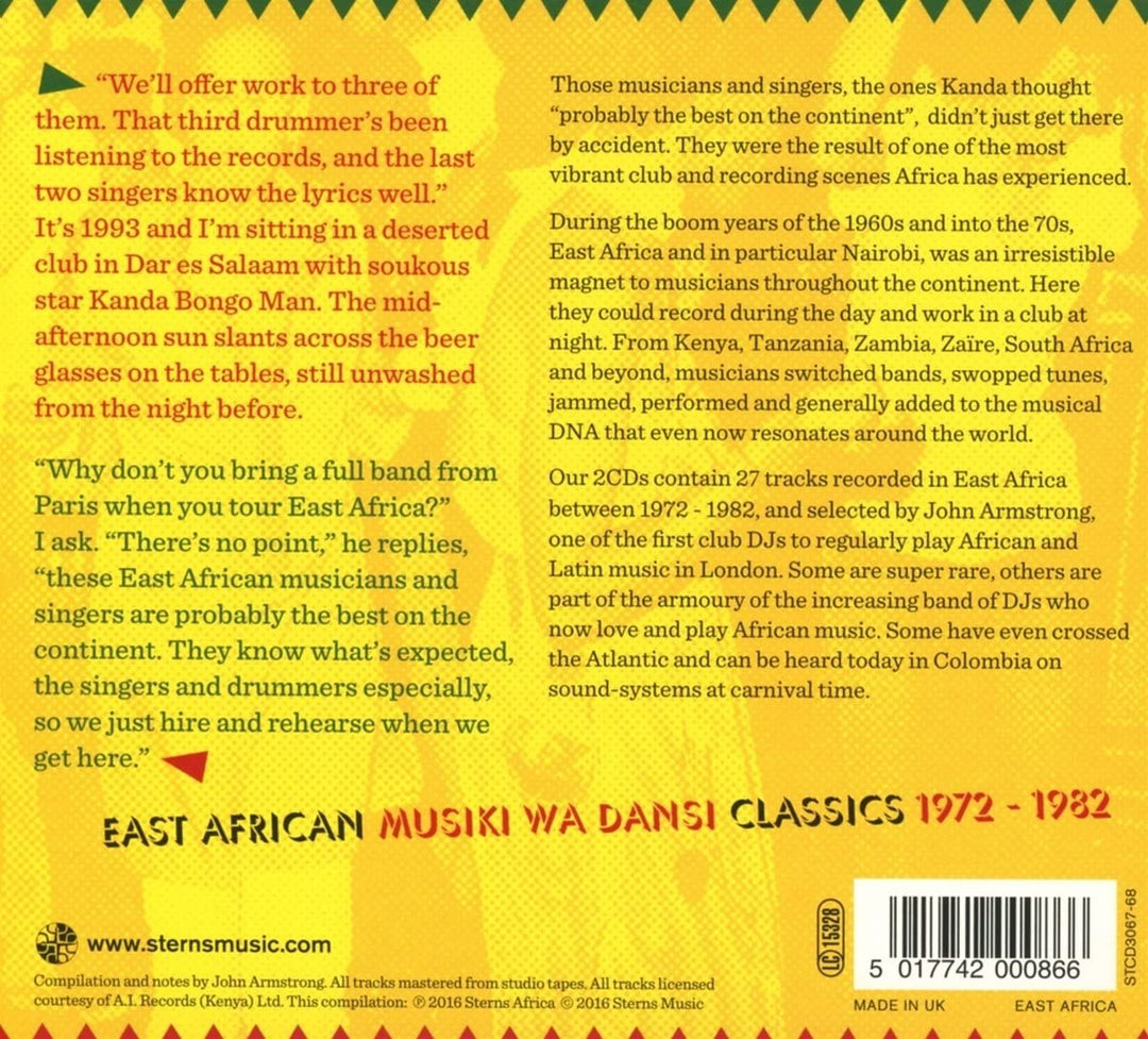 Dringendes Springen! East African Musiki Wa Dansi Classics [Audio CD]