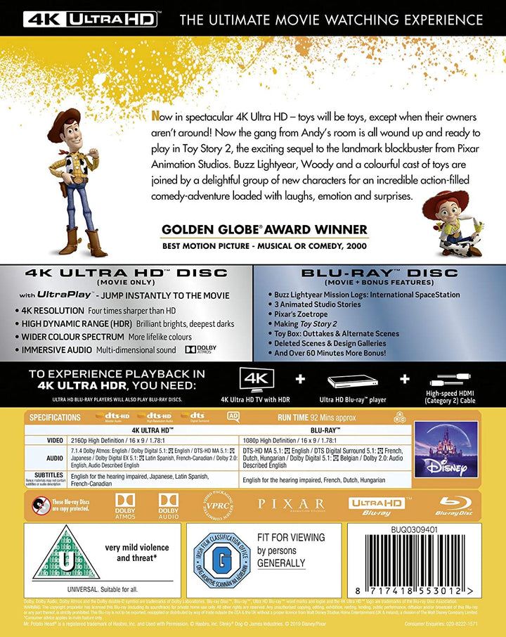 Disney &amp; Pixars Toy Story 2 – [Blu-ray]