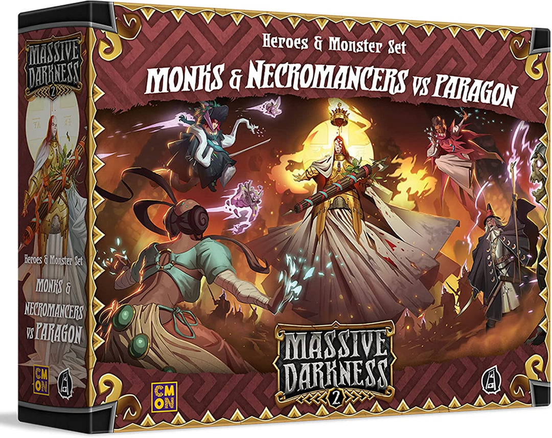 Massive Darkness 2 Monks Necromancers vs The Paragon Heroes &amp; Monster Set 