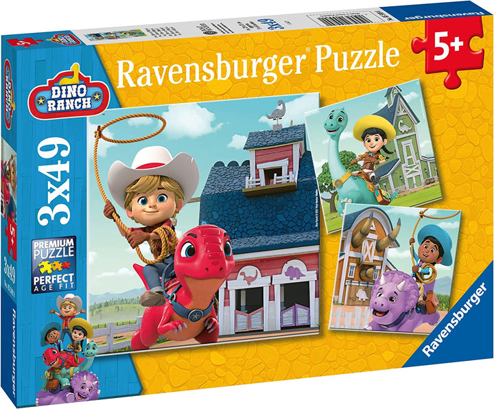 Ravensburger Dino Ranch 3x 49-teiliges Puzzle