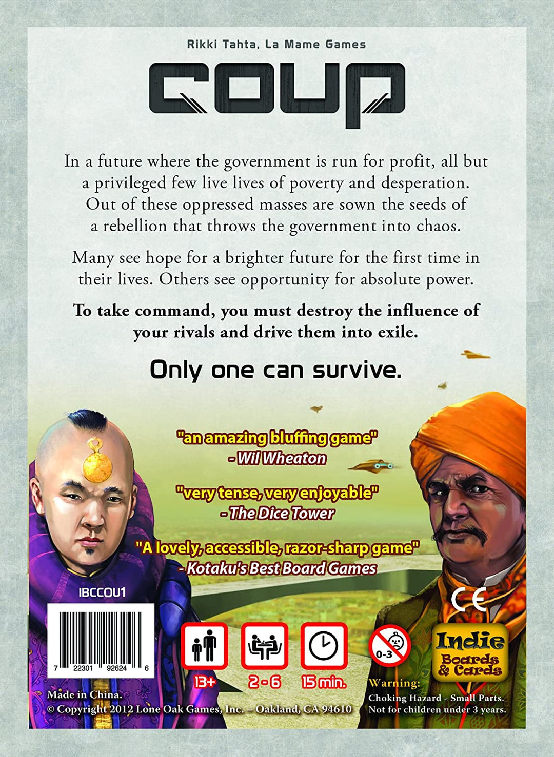 Indie Boards and Cards – Coup – Kartenspiel