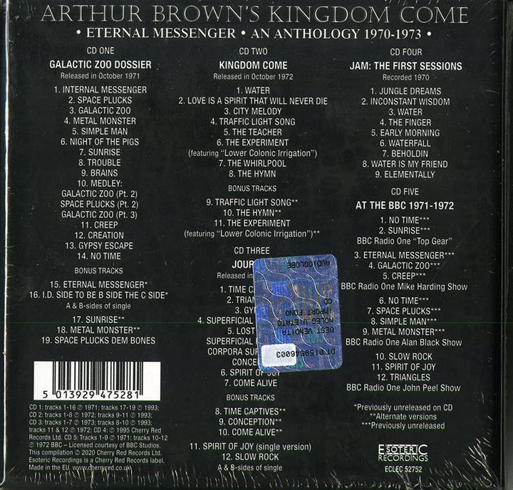 Arthur Brown?s Kingdom Come - Eternal Messenger: An Anthology 1970-1973 (Remastered And Expanded Edition) (5CD [Audio-CD]