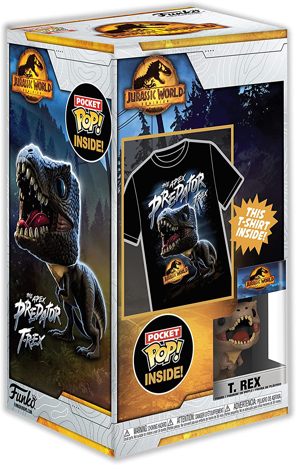 Funko Loungefly Pocket POP! &amp; Tee: Arcadia – Trex – L – Jurassic World Dominion