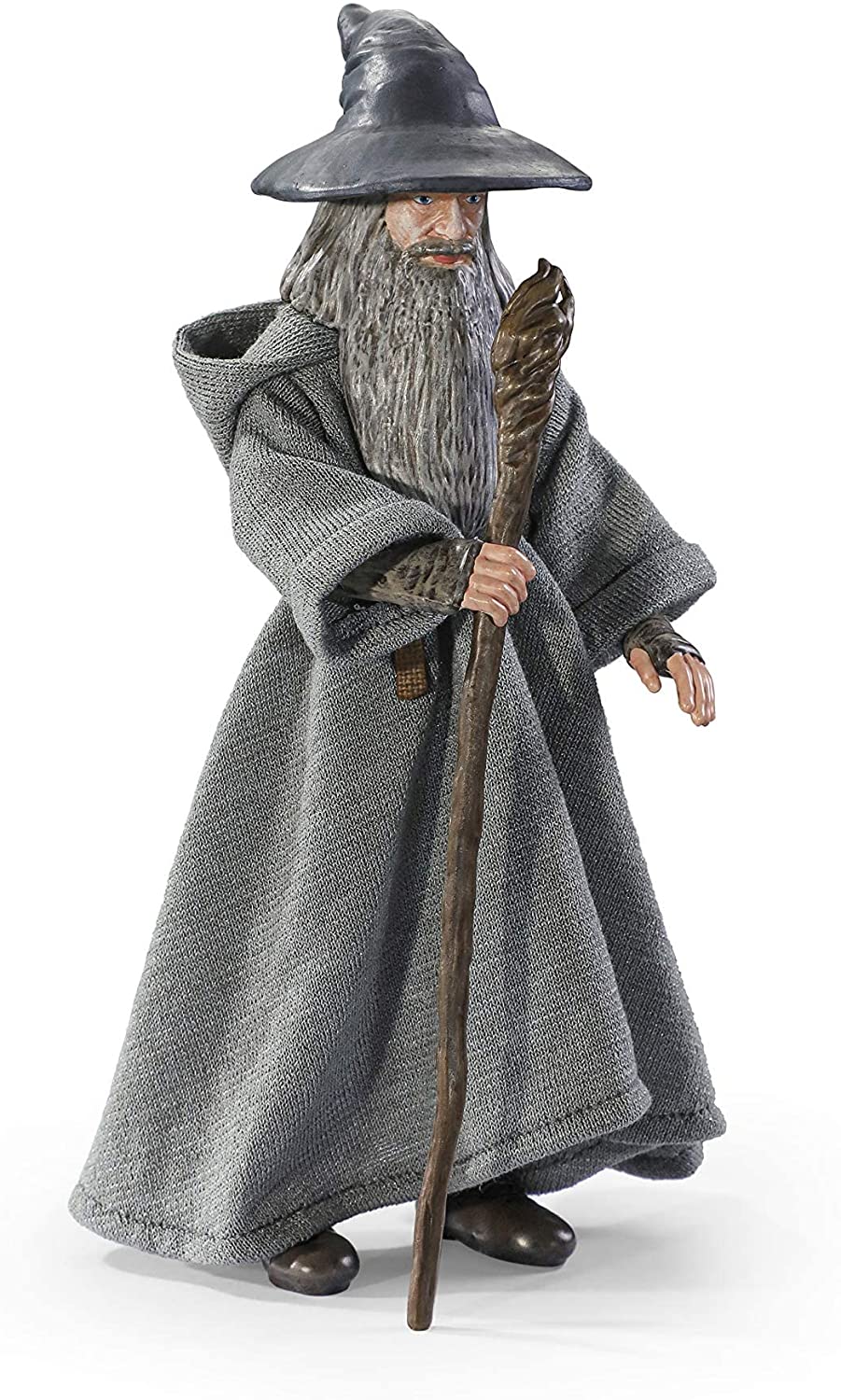 The Noble Collection Bendyfigs Gandalf, offiziell lizenziertes 19 cm großes Herr der Ringe, biegsames Spielzeug, bewegliche Sammelpuppenfiguren mit Ständer – für Kinder und Erwachsene