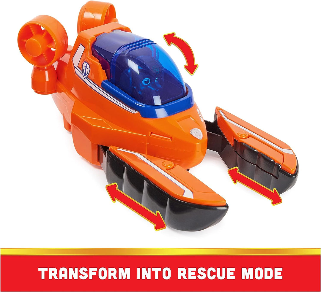 Paw Patrol Aqua Pups Zuma Transforming Lobster Vehicle with Collectible Action Figure