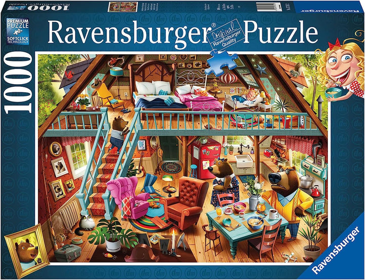 Ravensburger Goldlöckchen wird von den drei Bären gefangen, 1000-teiliges Puzzle