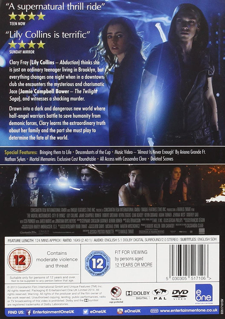 The Mortal Instruments: City of Bones – Fantasy/Action [DVD]