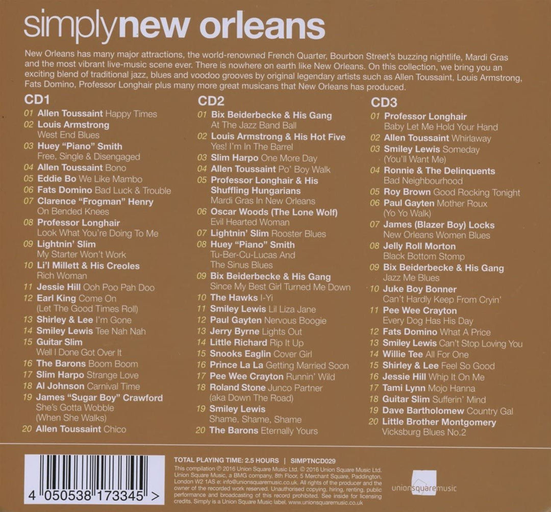 Simply New Orleans [Audio-CD]