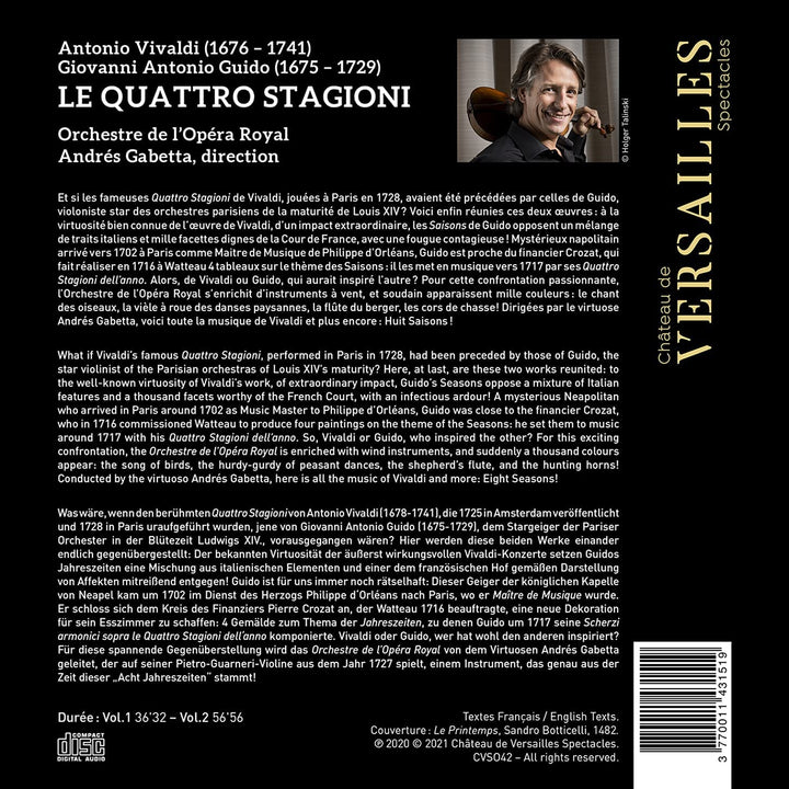 Andrés Gabetta - Vivaldi &amp; Guido: Le quattro stagioni [DVD]