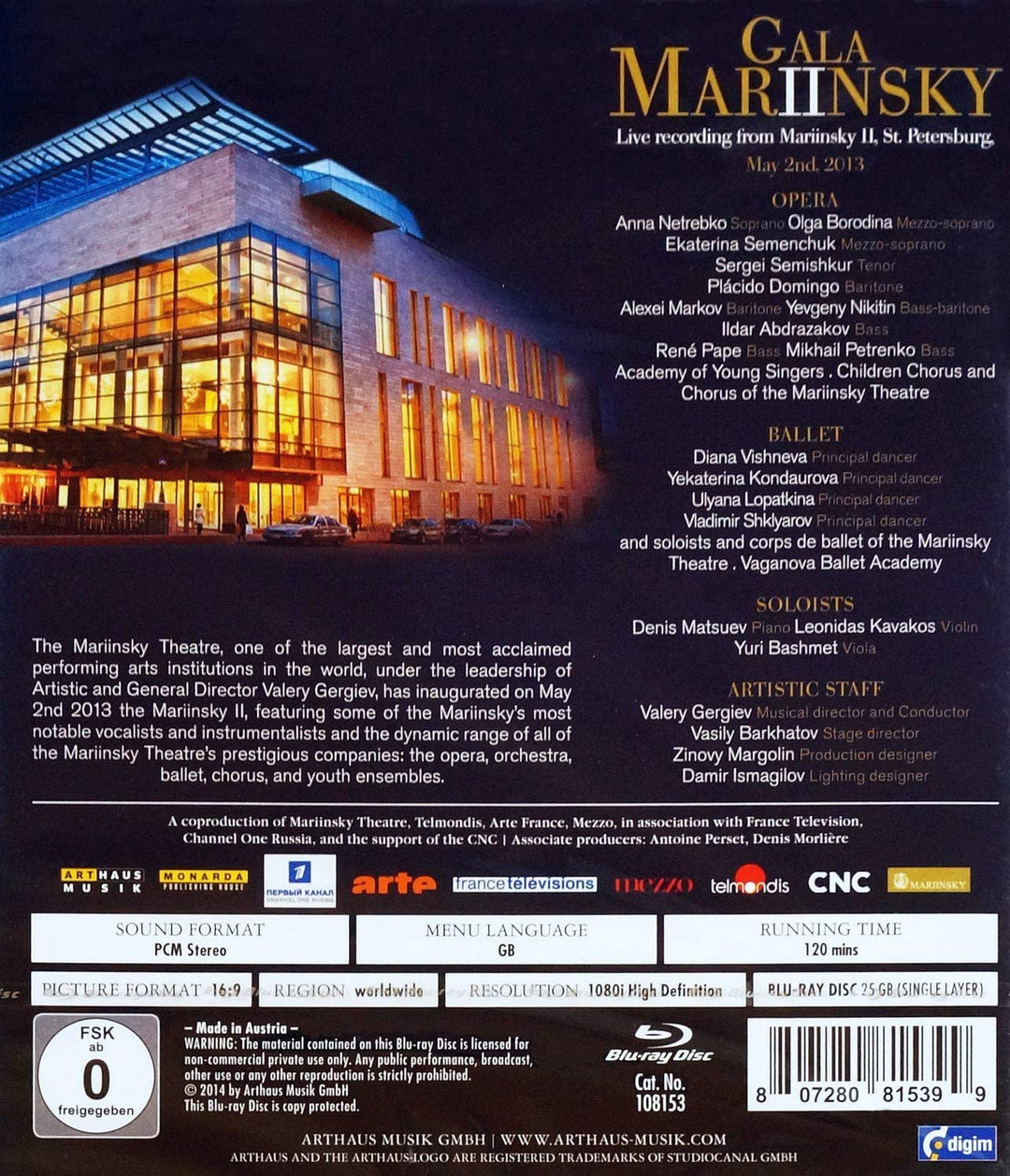 Gala Mariinsky Ii [2015] [Region Free] – Drama [Blu-ray]