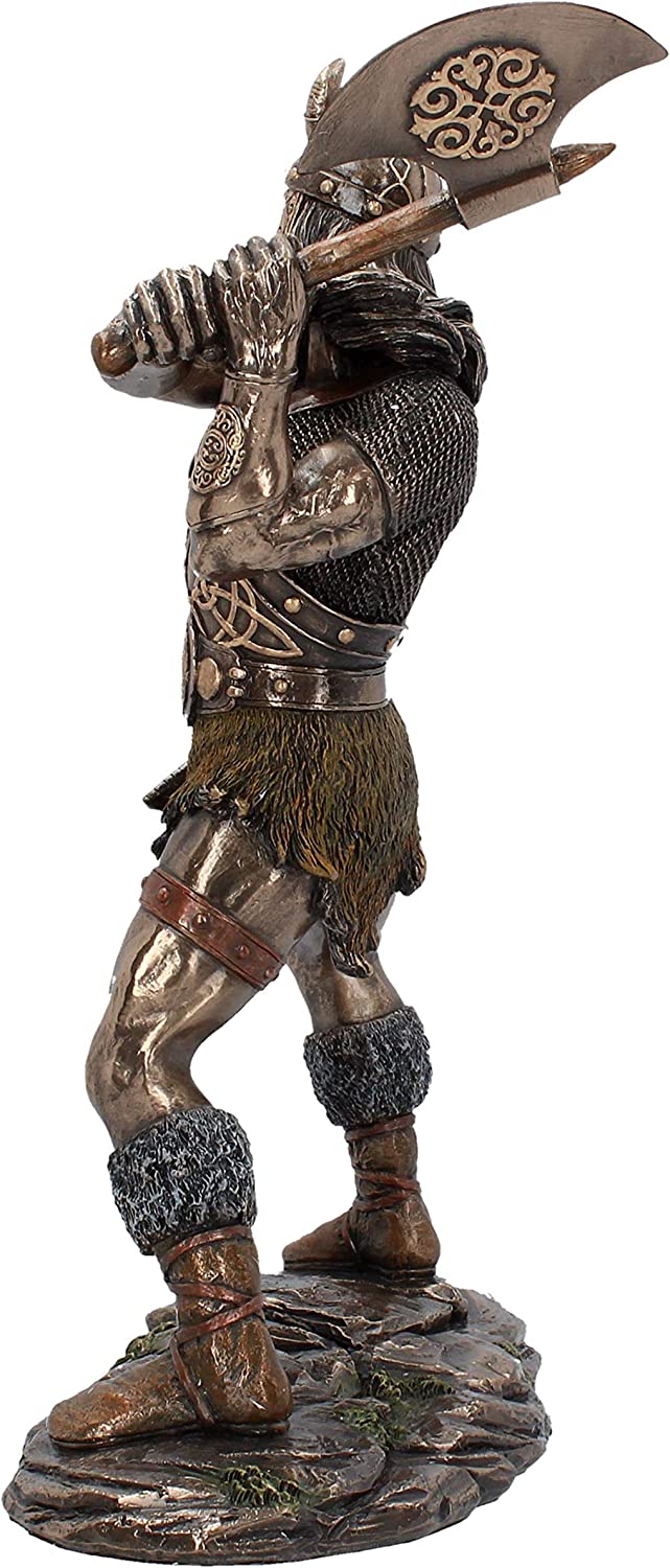 Nemesis Now Berserker-Figur, 28,5 cm, Bronze, Kunstharz