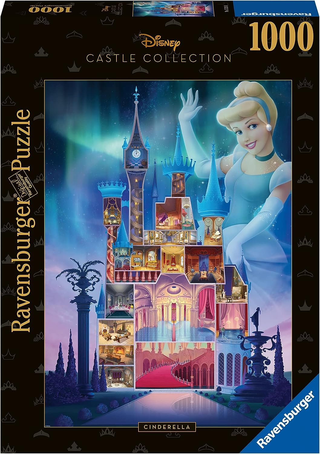 Ravensburger 17331 Disney Castles Cinderella 1000-teiliges Puzzle für Erwachsene