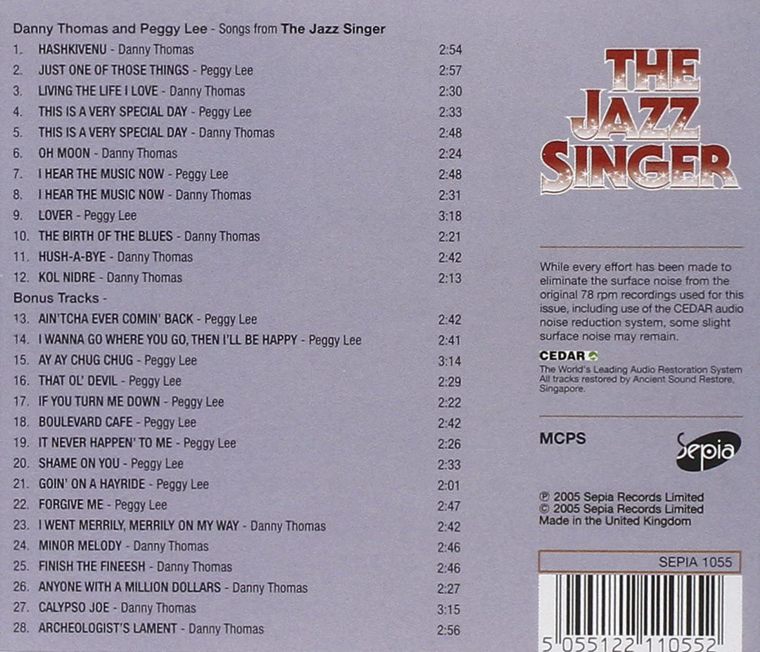 Lieder aus „The Jazz Singer“ [Audio-CD]