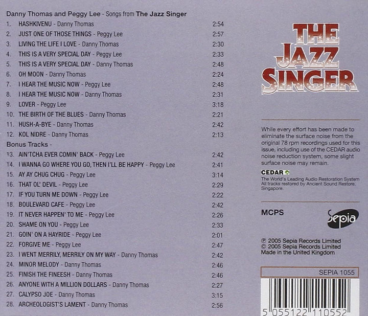 Lieder aus „The Jazz Singer“ [Audio-CD]