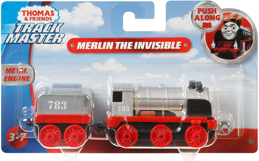 Thomas &amp; Friends FXX26 Trackmaster Push Along Merlin El motor de tren de metal invisible, surtido, multicolor