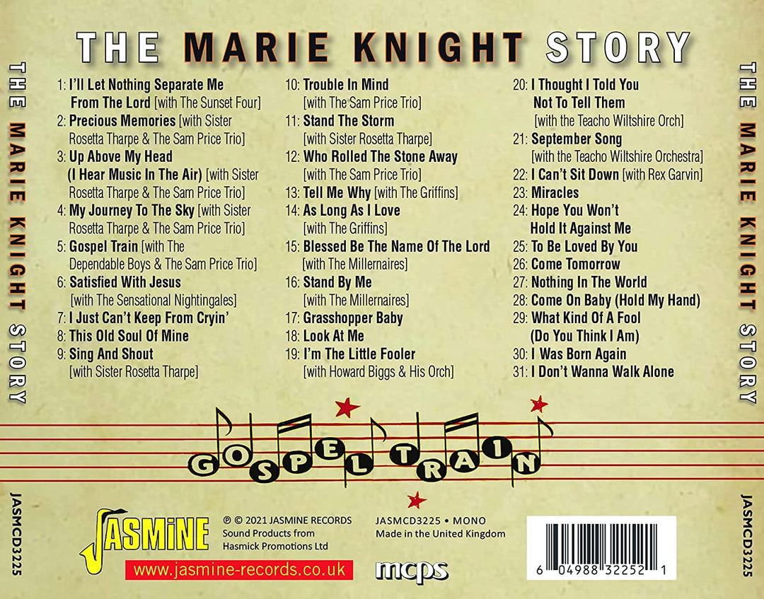 Marie Knight - Gospel Train The Marie Knight Story, 1946-1962 [Audio-CD]