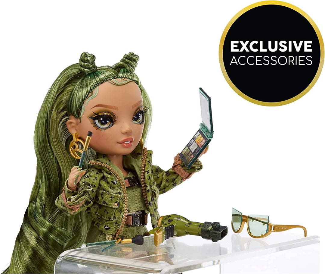 Rainbow High Fashion Doll – OLIVIA WOODS – Camo Green Doll – Modisches Outfit