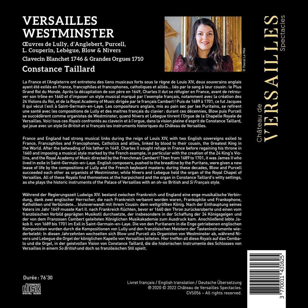 Versailles Westminster [Audio-CD]