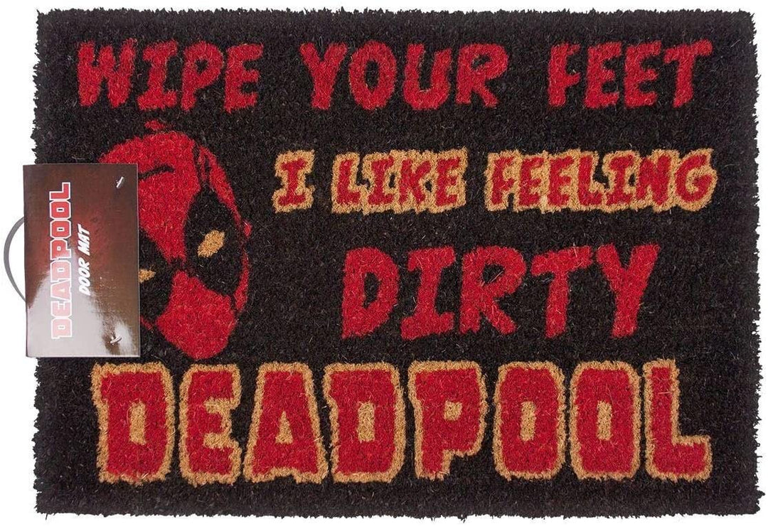 Fußmatte „Deadpool Marvel Wipe Your Feet“, 40 x 60 x 1,3 cm