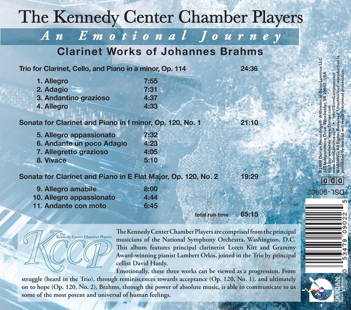 Kennedy Center Chamber Players – Emotionale Reise: Klarinettenwerke von Johannes [Audio-CD]