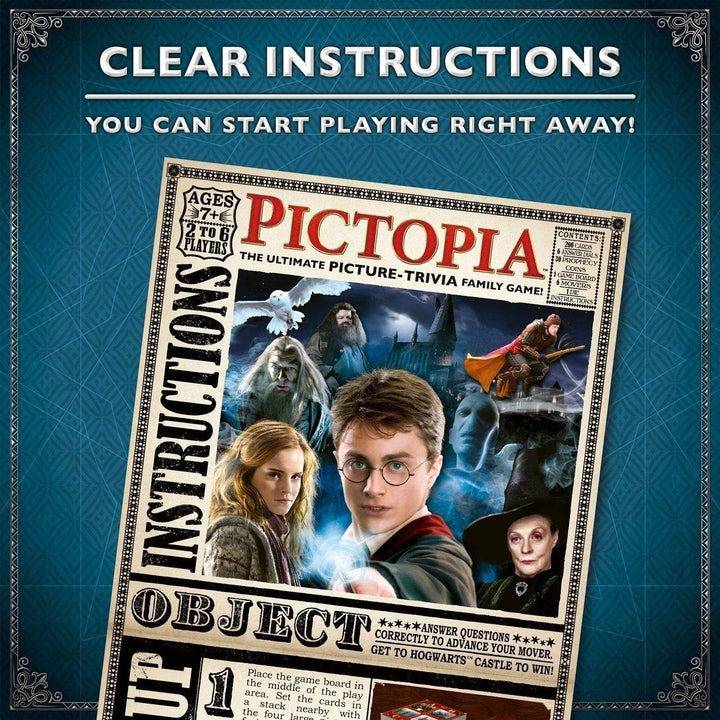 Ravensburger Harry Potter Pictopia – Picture Trivia Familienbrettspiele für Kinder