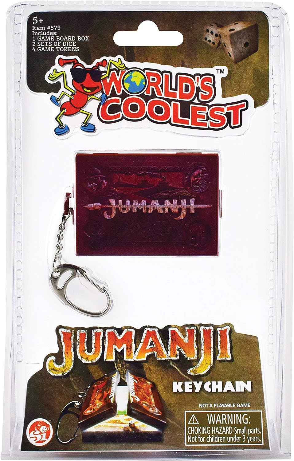 World's Coolest Miniature Jumanji Board Game Keychain