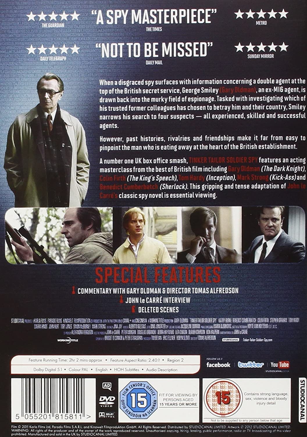 Tinker Tailor Soldier Spy – Thriller/Krimi [DVD]