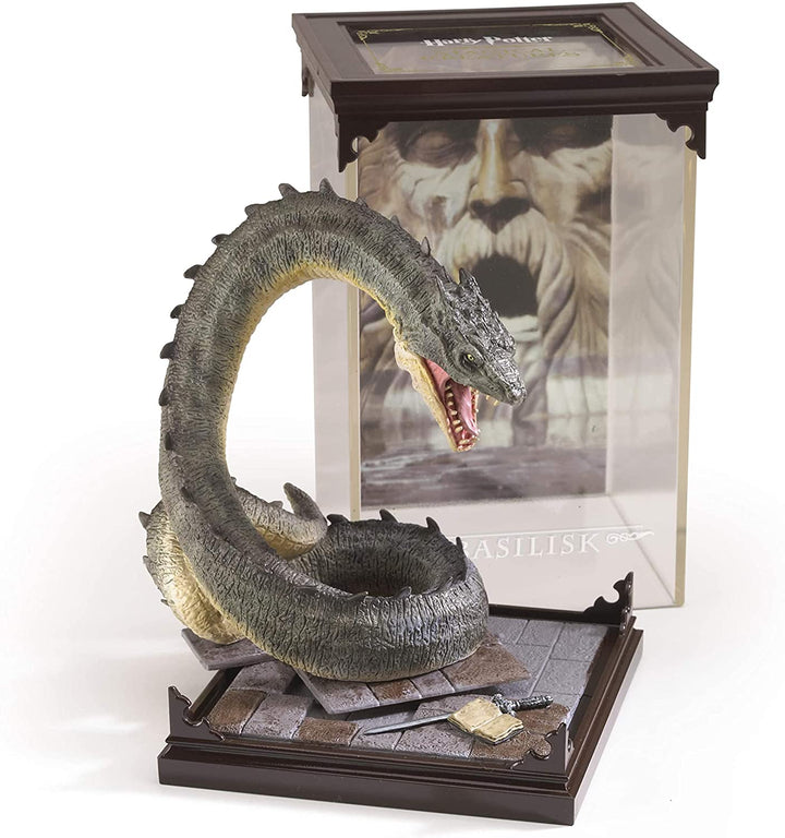 The Noble Collection – Magical Creatures Basilisk – handbemaltes magisches Geschöpf Nr. 3 – offiziell lizenzierte 7 Zoll (18,5 cm) Harry Potter Toys Sammelfiguren – für Kinder und Erwachsene