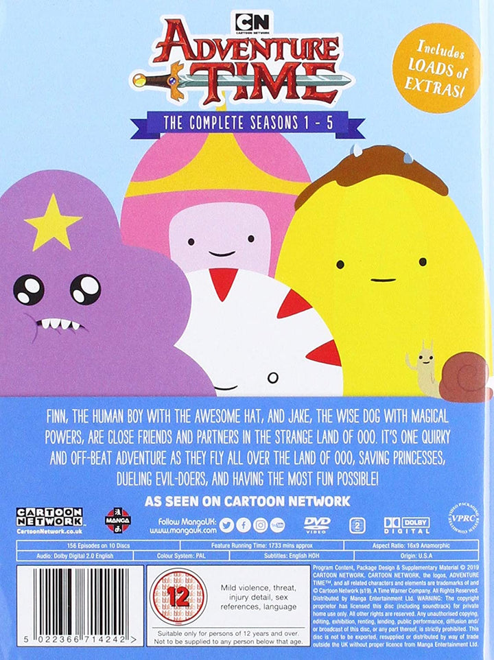 Adventure Time – Komplette Staffeln 1–5-Sammlung [DVD]